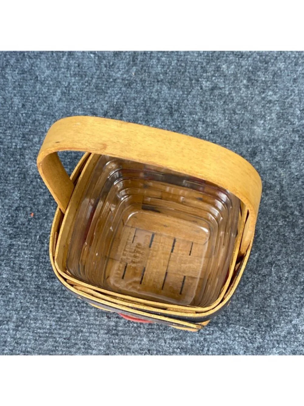 Longaberger 1993 Inaugural Basket Signed w/ Star Liner + Protector Unused